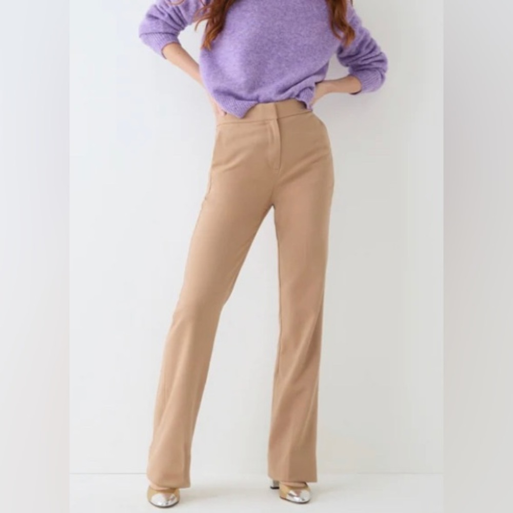 J Crew Navy Full-Length Favorite Fit Trousers in 6 TALL